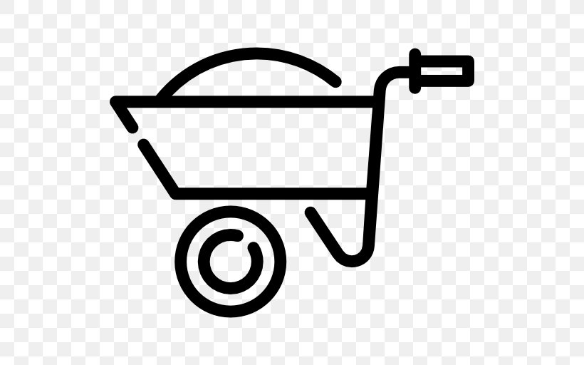 Wheel Barrow, PNG, 512x512px, Tool, Area, Black And White, Nature, Symbol Download Free