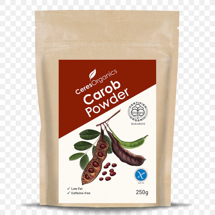 Organic Food Powder Carob Tree Organic Certification Flour, PNG, 1024x1024px, Organic Food, Carob Tree, Chocolate, Cocoa Bean, Cocoa Solids Download Free