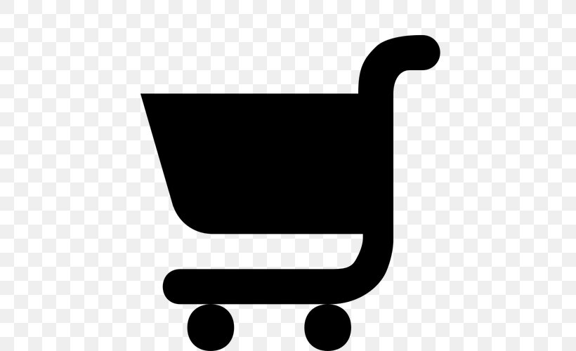 Silhouette Supermarket Shopping Cart Drawing Clip Art, PNG, 500x500px, Silhouette, Black, Black And White, Convenience Shop, Drawing Download Free