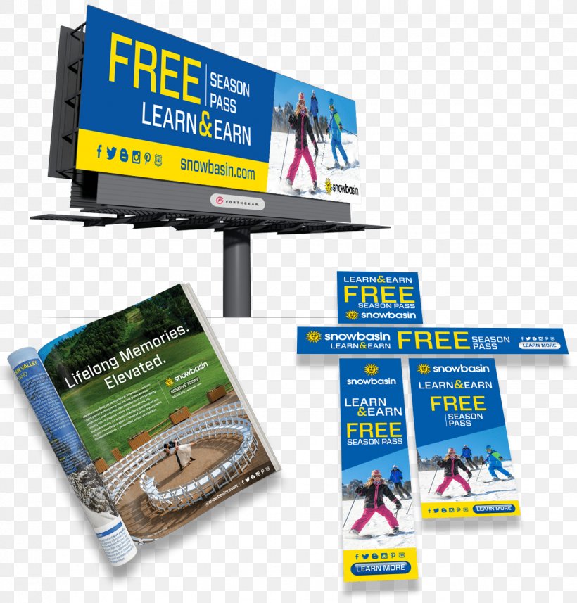 Snowbasin Resort Display Advertising Brand, PNG, 1442x1508px, Advertising, Brand, Brochure, Display Advertising, Forthgear Inc Download Free