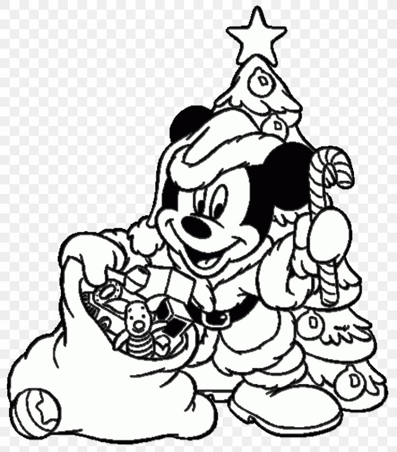 Coloring Book Mickey Mouse Minnie Mouse Santa Claus Christmas Png