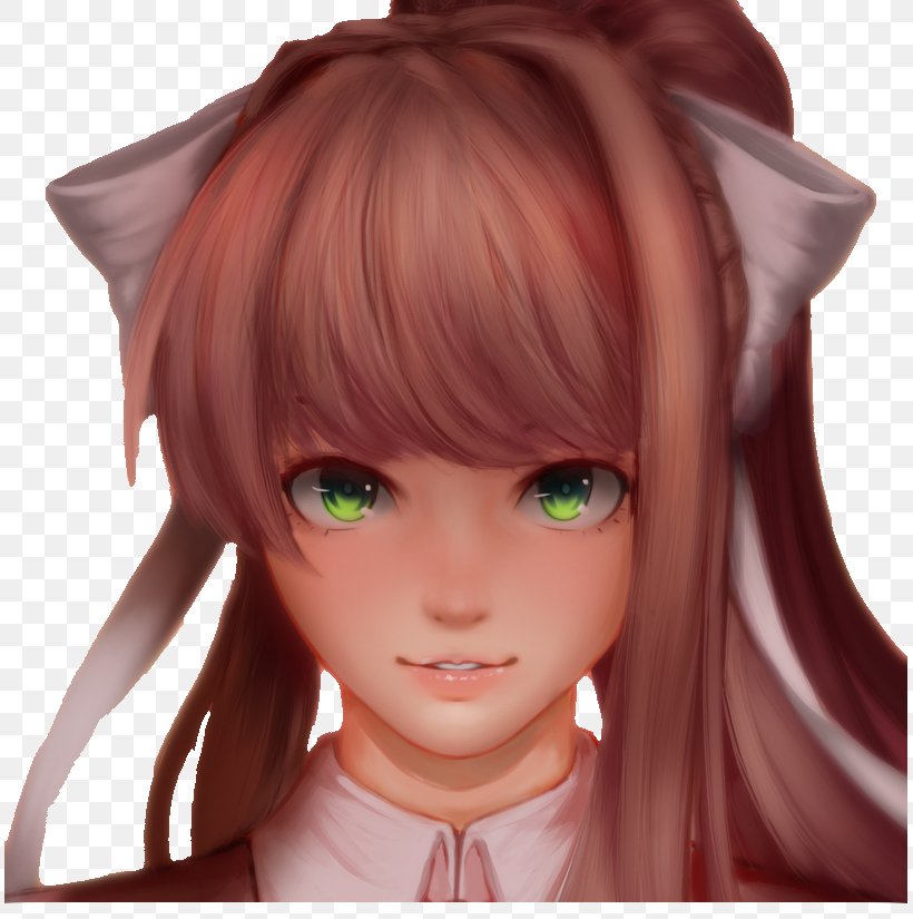 Doki Doki Literature Club! Eye Color Face Team Salvato, PNG, 811x825px, Watercolor, Cartoon, Flower, Frame, Heart Download Free