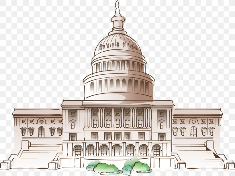 White House Cartoon Mural, PNG, 1849x1390px, White House, Architecture, Building, Cartoon, Classical Architecture Download Free