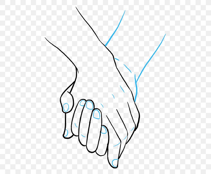 Drawing Sketch Line Art How To Draw Hands Clip Art, PNG, 680x678px