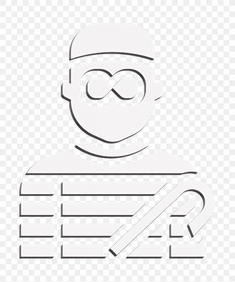 Wanted Icon Jobs And Occupations Icon Burglar Icon, PNG, 1022x1224px, Wanted Icon, Blackandwhite, Burglar Icon, Cartoon, Eyewear Download Free