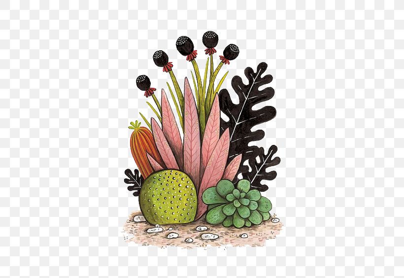 Cactaceae Watercolor Painting Succulent Plant Illustration, PNG, 564x564px, Cactaceae, Art, Cactus Garden, Color, Cushion Download Free