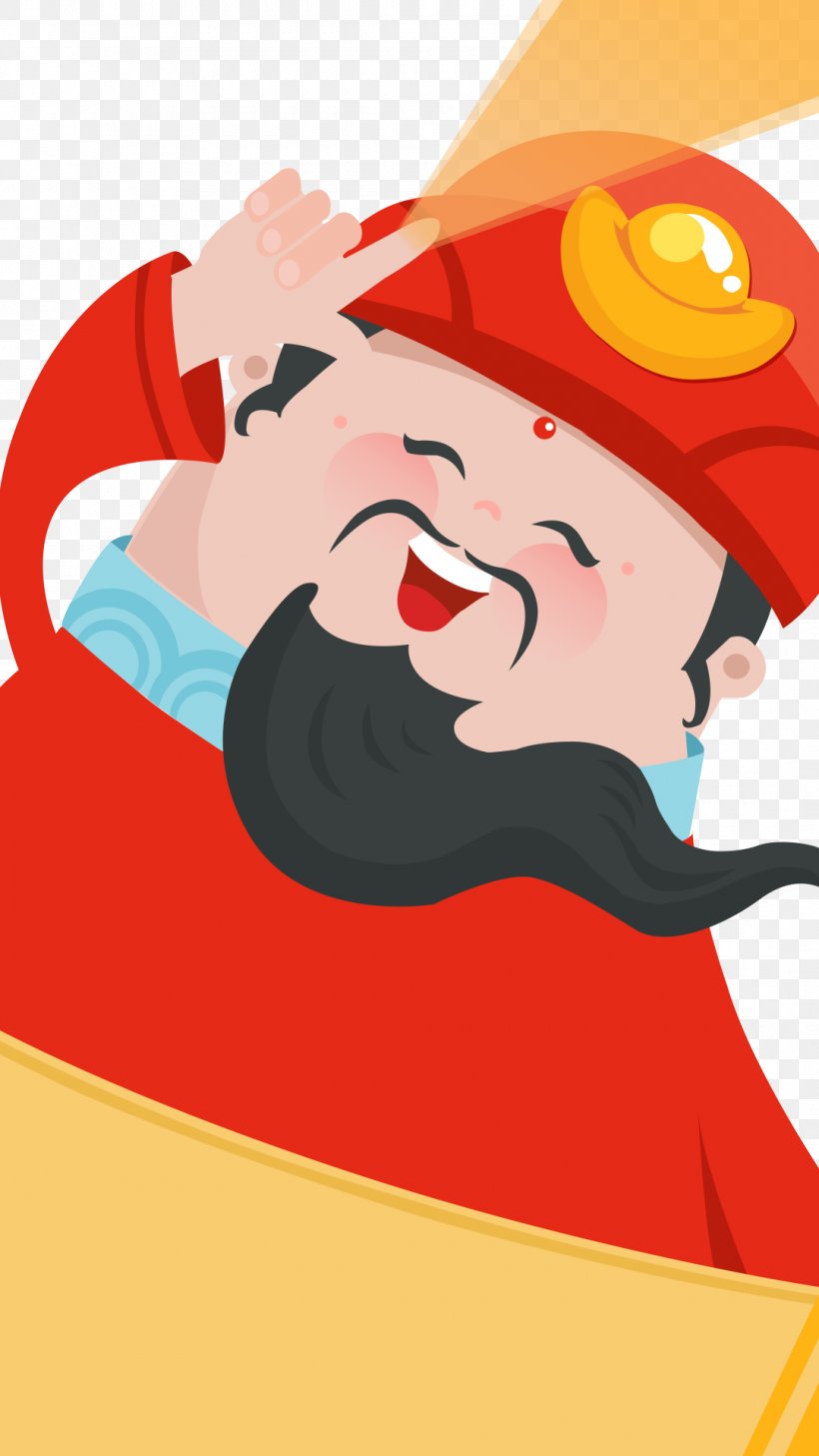 Caishen Chinese New Year Cartoon, PNG, 1080x1920px, Caishen, Art, Cartoon, Chinese New Year, Fictional Character Download Free