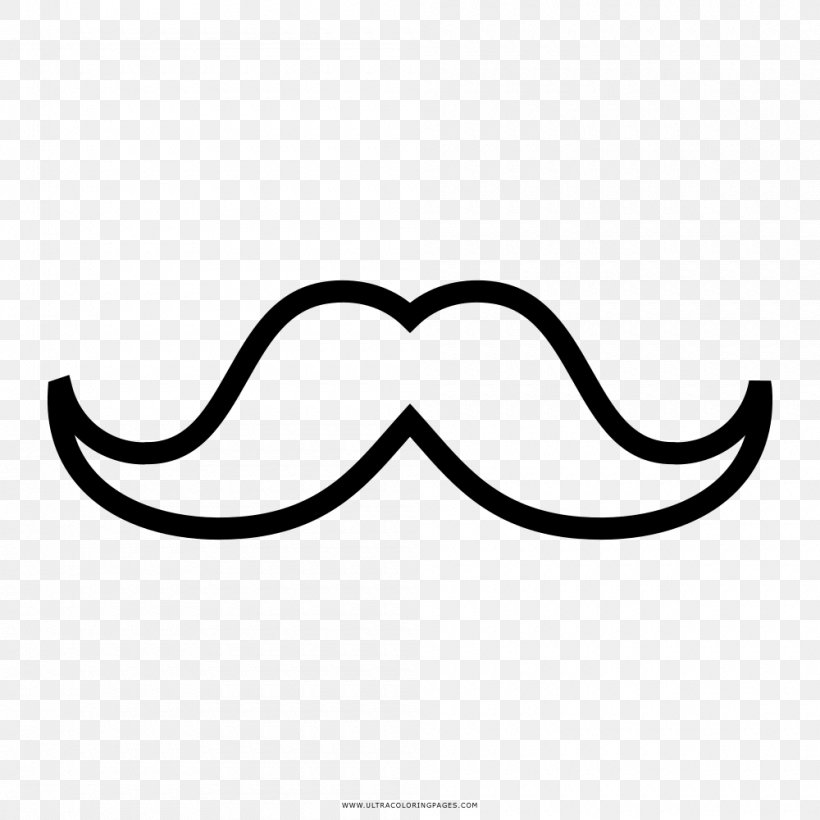 Drawing Moustache Black And White Coloring Book, PNG, 1000x1000px, Drawing, Birthday, Black, Black And White, Body Jewelry Download Free