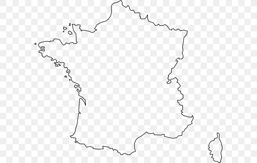 France Map Clip Art, PNG, 600x520px, France, Area, Black, Black And White, Diagram Download Free