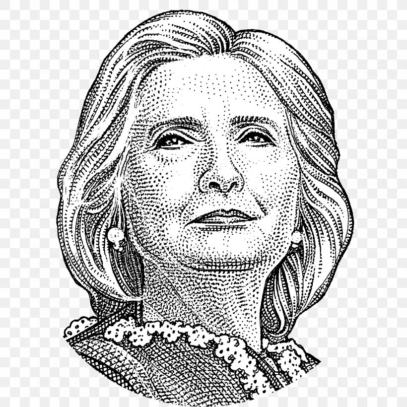 Hillary Clinton United States Drawing Republican Party Sketch, PNG, 1416x1416px, Hillary Clinton, Art, Bernie Sanders, Black And White, Bluza Download Free