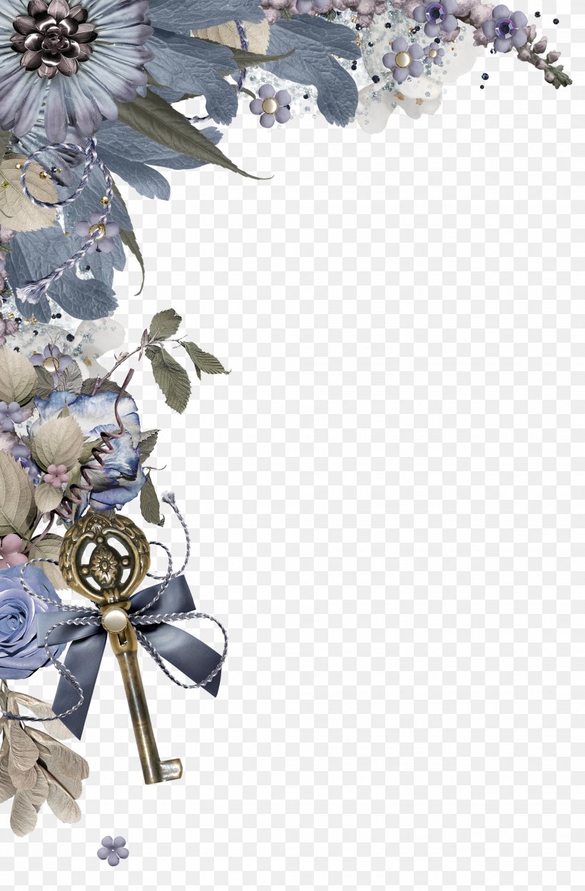Floral Design Flower Desktop Wallpaper Clip Art, PNG, 2064x3143px, Floral Design, Art, Blossom, Blue, Bordure Download Free