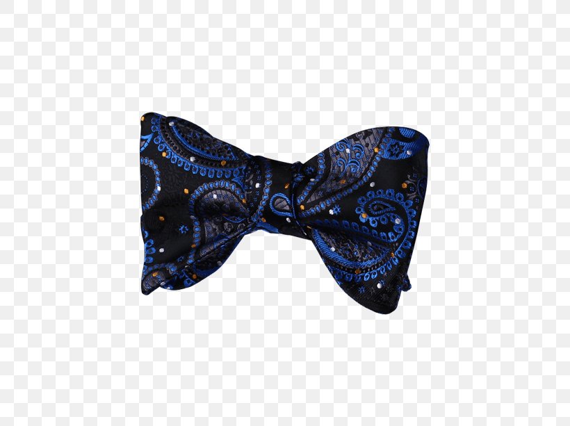 Paisley Bow Tie Polka Dot Necktie Einstecktuch, PNG, 457x613px, Paisley, Blue, Bow Tie, Cobalt Blue, Einstecktuch Download Free