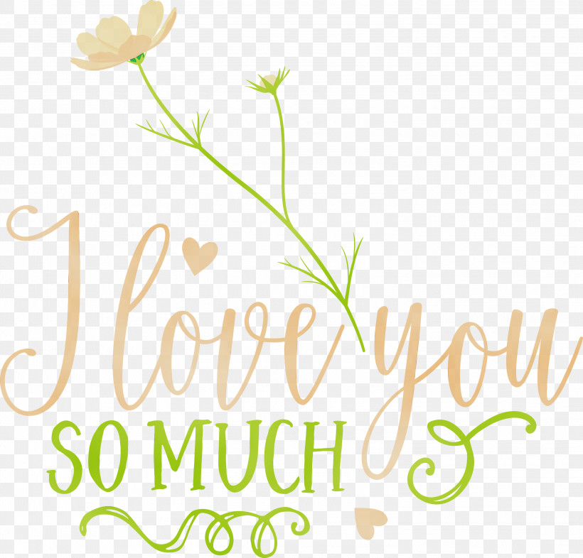 Floral Design, PNG, 3000x2877px, I Love You So Much, Cut Flowers, Floral Design, Flower, Line Download Free