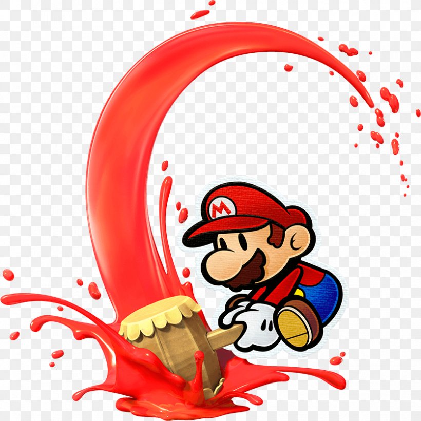 Paper Mario: Color Splash Wii U Paper Mario: Sticker Star, PNG, 835x836px, Paper Mario Color Splash, Cartoon, Fictional Character, Game, Mario Download Free