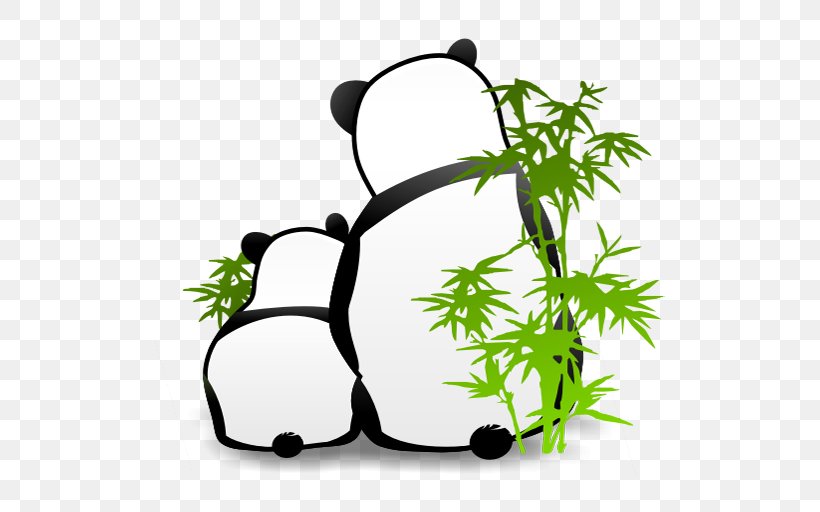 Giant Panda Bear, PNG, 512x512px, Giant Panda, Animal, Artwork, Autocad Dxf, Bamboo Download Free