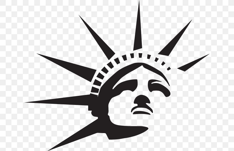 Statue Of Liberty Ellis Island Drawing, PNG, 648x531px, Statue Of Liberty, Black And White, Drawing, Ellis Island, Fictional Character Download Free