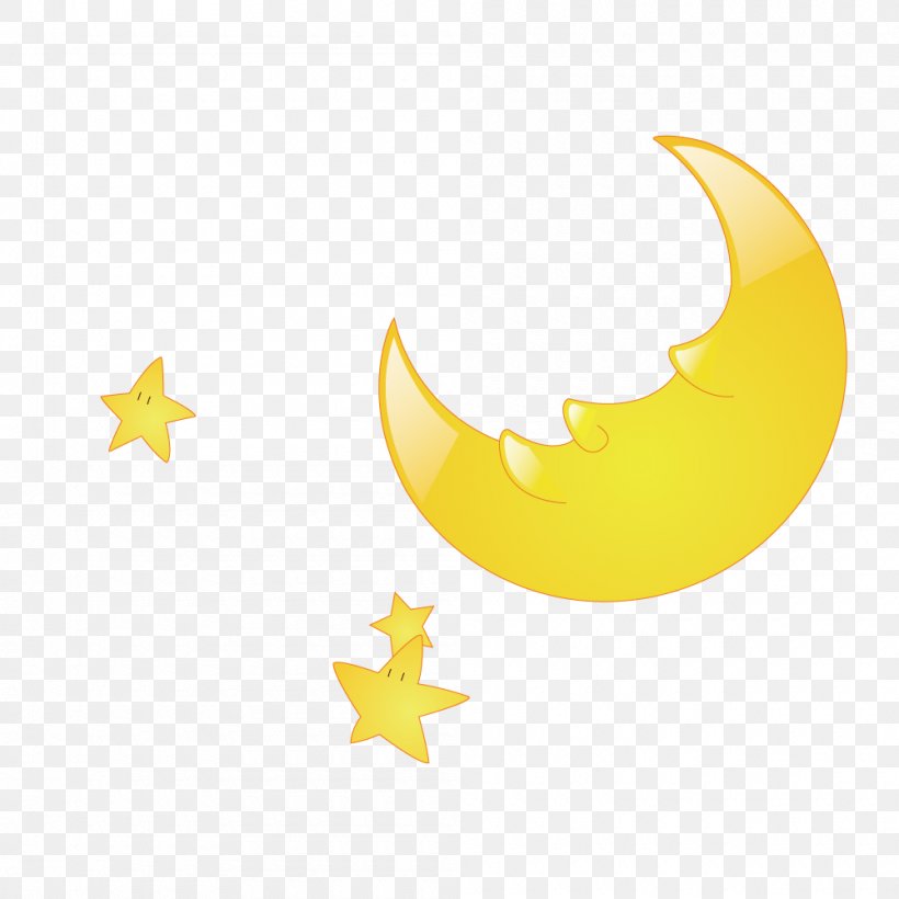 Yellow Wet Moon, PNG, 1000x1000px, Yellow, Blue, Crescent, Logo, Moon Download Free
