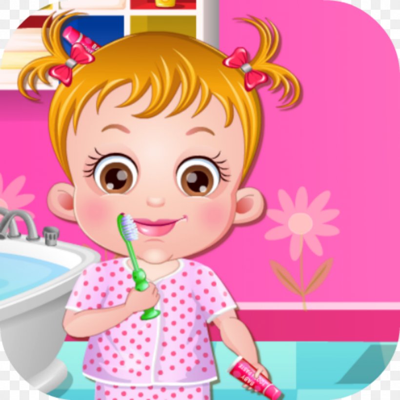 Baby Hazel Brushing Time Baby Hazel Cinderella Story Baby Hazel Hair Day Baby Hazel Hair Care Baby Hazel Games, PNG, 1024x1024px, Watercolor, Cartoon, Flower, Frame, Heart Download Free