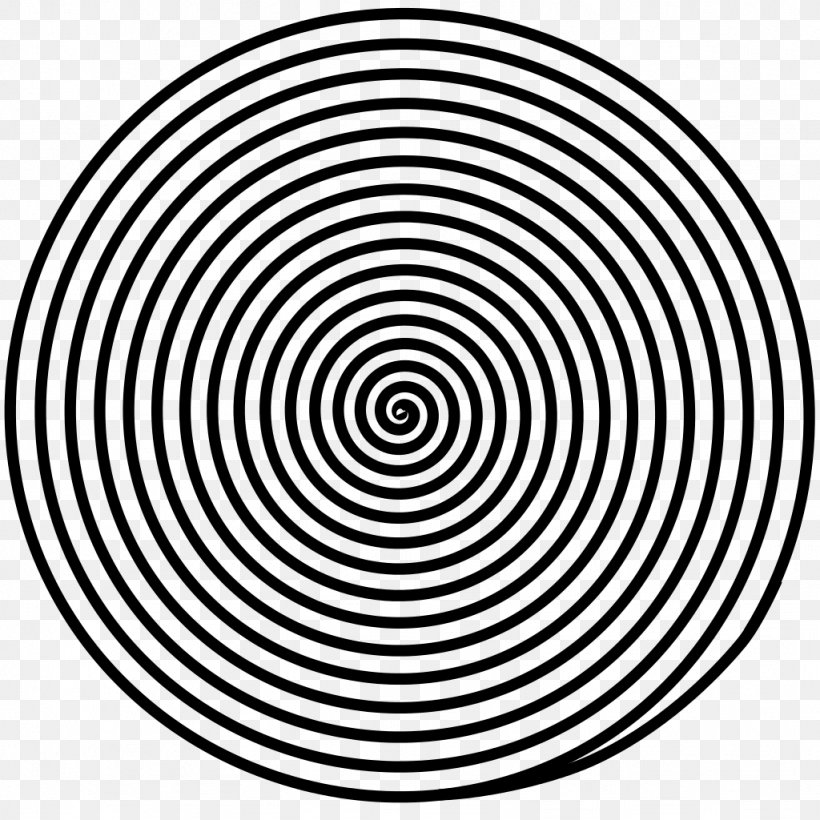 Circle Spiral Point Pattern, PNG, 1024x1024px, Spiral, Area, Black And White, Monochrome, Monochrome Photography Download Free