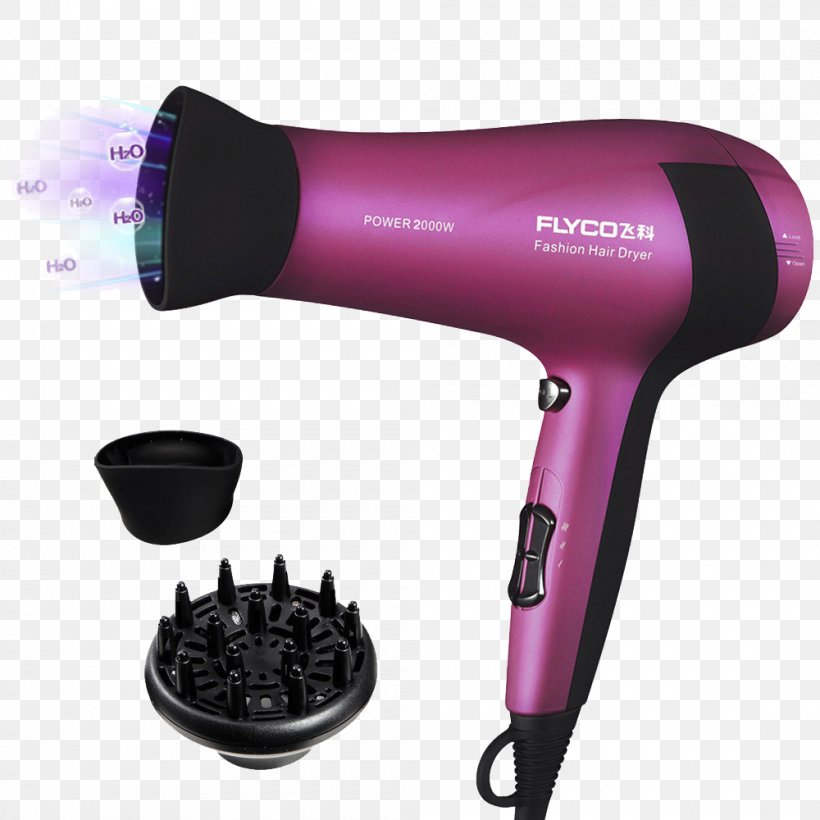 Hair Dryer Comb Hair Care Beauty Parlour, PNG, 1000x1000px, Hair Dryer, Beauty Parlour, Comb, Cosmetics, Electricity Download Free