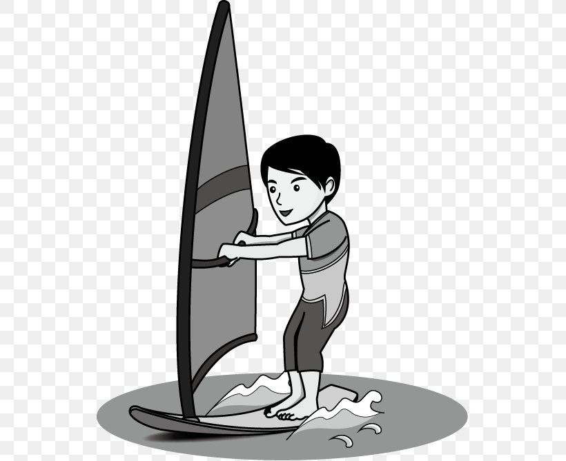 Sport Cartoon Windsurfing Clip Art, PNG, 539x669px, Sport, Artistic Gymnastics, Baseball, Basketball, Black And White Download Free