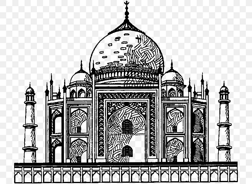 Taj Mahal Drawing Wonders Of The World Mausoleum, PNG, 733x600px, Taj Mahal, Agra, Ancient Roman Architecture, Arch, Architecture Download Free
