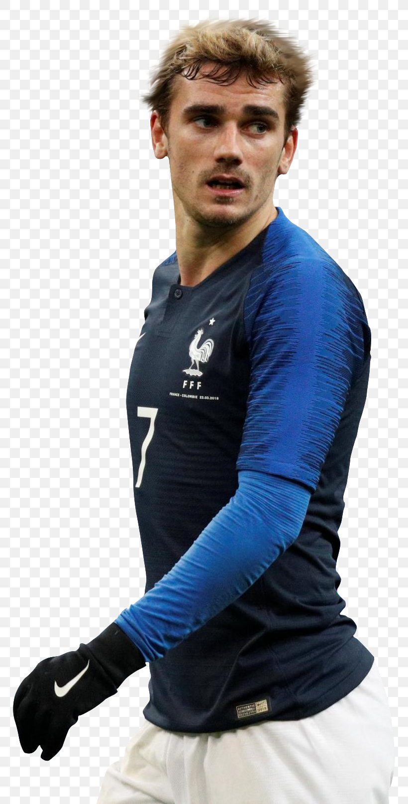 Antoine Griezmann 2018 World Cup France National Football Team UEFA Euro 2016 Final, PNG, 768x1615px, 2018 World Cup, Antoine Griezmann, Arm, Blue, Electric Blue Download Free