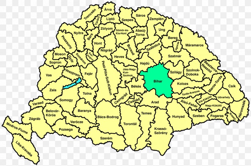 Kingdom Of Hungary Counties Of Hungary Bihar County Arad County, PNG, 1000x661px, Kingdom Of Hungary, Administrative Division, Area, Austriahungary, Austrian Empire Download Free