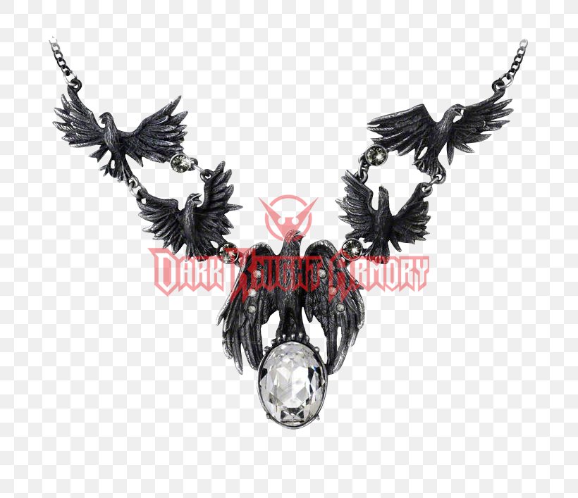 Alchemy Gothic A Murder Of Crows Necklace Charms & Pendants Jewellery Alchemy Gothic A Murder Of Crows Pendant, PNG, 707x707px, Necklace, Charms Pendants, Choker, Clothing Accessories, Earring Download Free