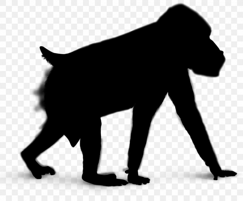 Gorilla Vector Graphics Silhouette Clip Art Royalty-free, PNG, 960x796px, Gorilla, Drawing, Monkey, Old World Monkey, Primate Download Free