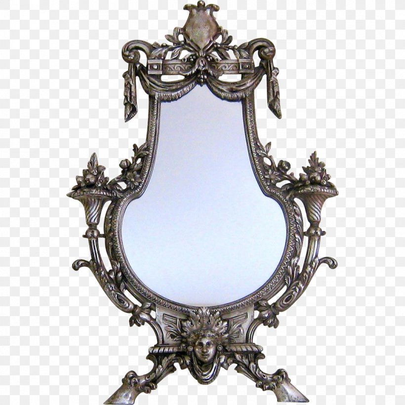 Mirror Image Vanity Victorian Era, PNG, 1083x1083px, Mirror, Antique, Brass, Bronze, Embroidery Download Free
