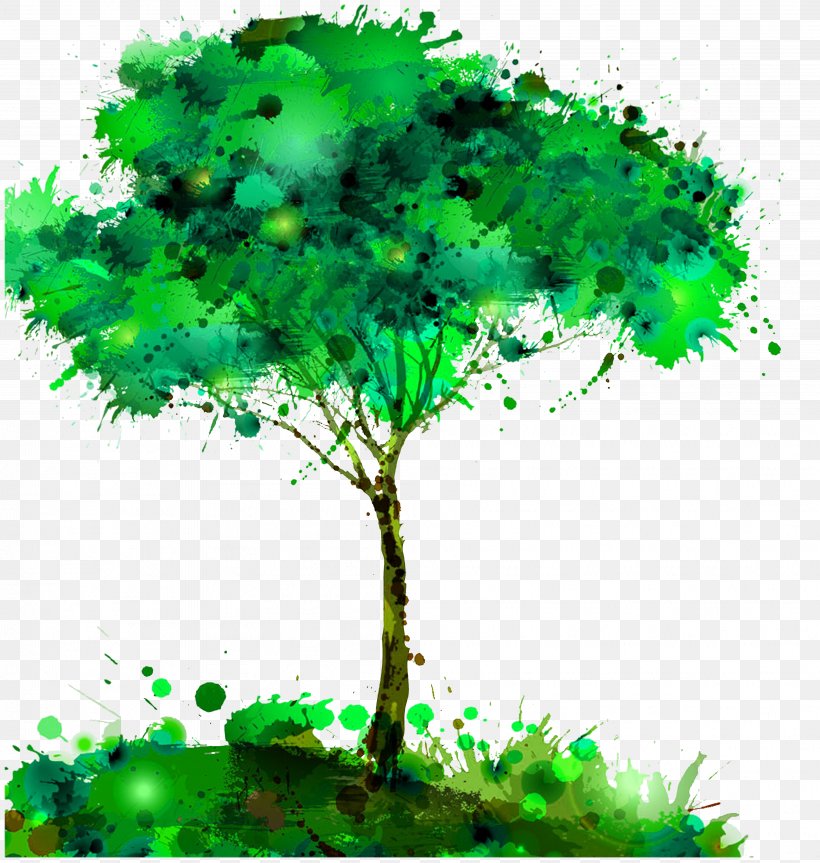 Watercolor Painting Tree Creativity, PNG, 4032x4247px, Watercolor Painting, Art, Branch, Color, Creativity Download Free