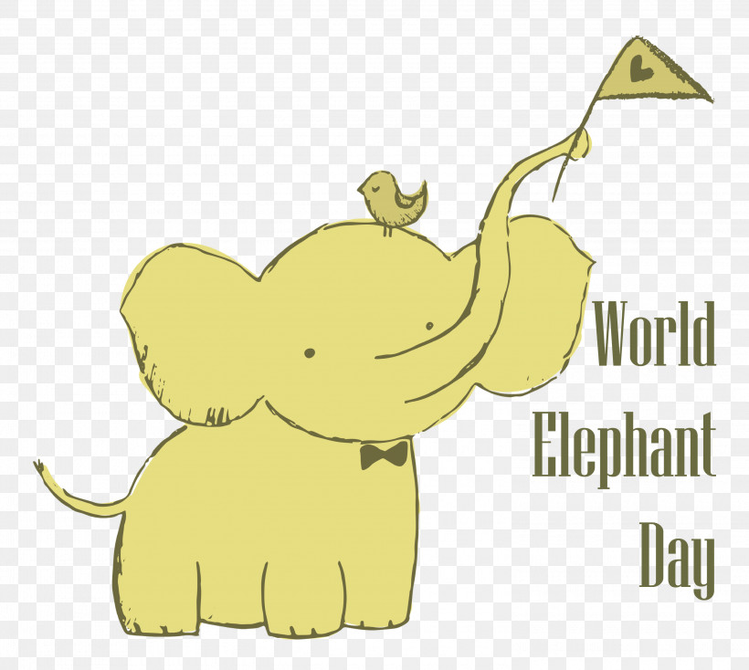 World Elephant Day Elephant Day, PNG, 3000x2686px, World Elephant Day, African Bush Elephant, African Elephants, Birds, Cartoon Download Free