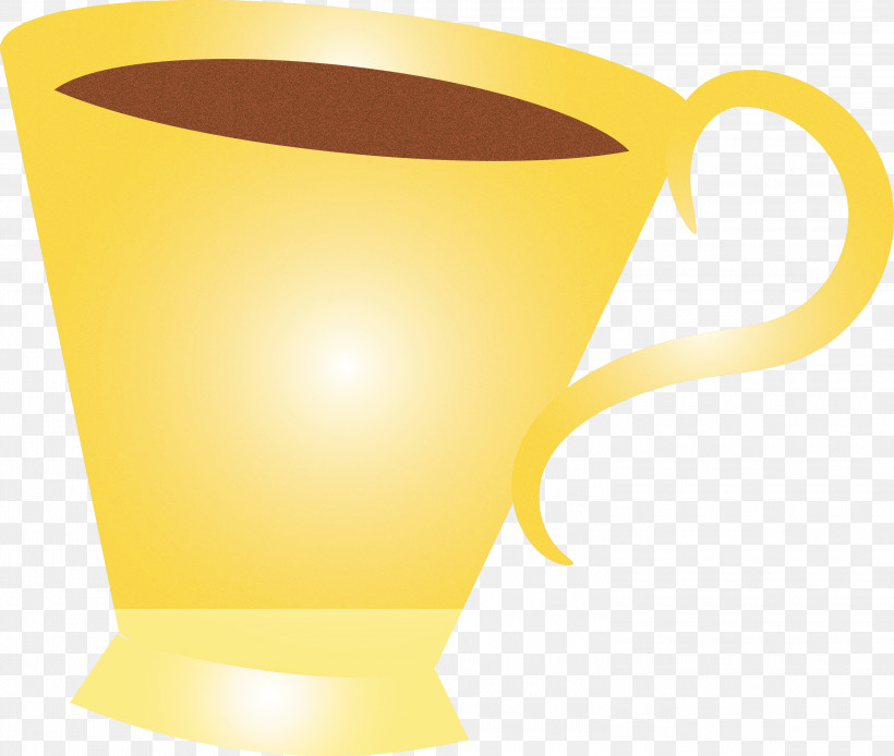 Coffee Cup, PNG, 3000x2542px, Coffee Cup, Coffee, Cup, Mug, Yellow Download Free