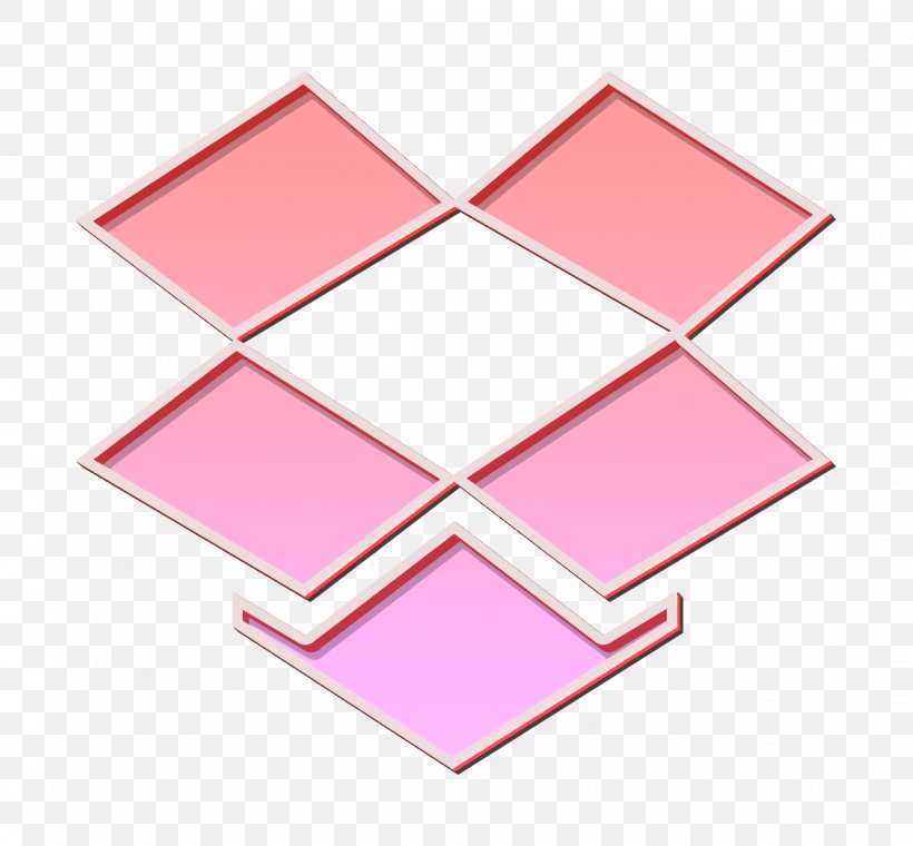 Dropbox Icon Media Icon Social Icon, PNG, 1238x1148px, Dropbox Icon, Material Property, Media Icon, Peach, Pink Download Free