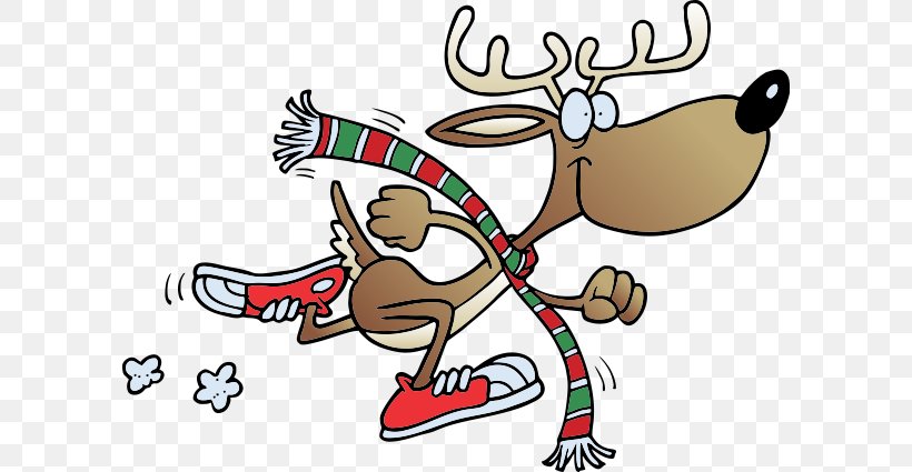 Vanessa Welch Reindeer Run Santa Claus Running Clip Art, PNG, 600x425px, 5k Run, 10k Run, Reindeer, Area, Artwork Download Free