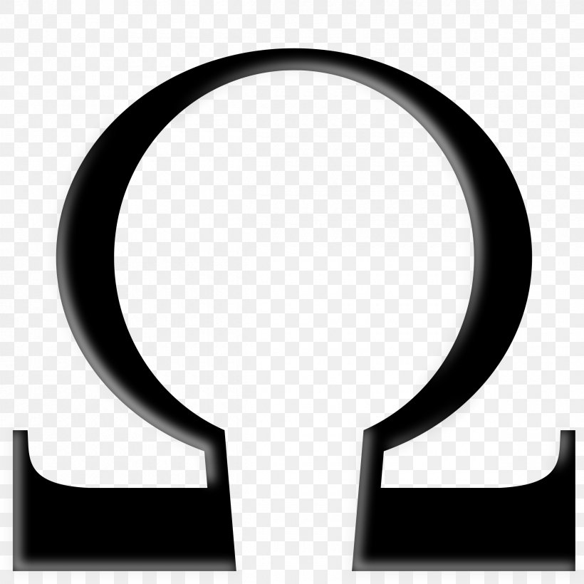 Alpha And Omega Symbol Ohm Clip Art, PNG, 2400x2400px, Omega, Alpha And Omega, Black And White, Diagram, Electrical Wires Cable Download Free