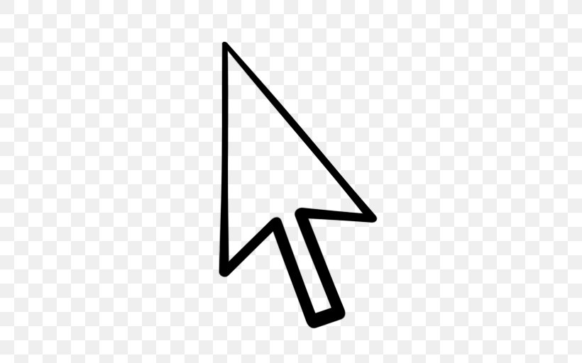 Computer Mouse Pointer Cursor, PNG, 512x512px, Computer Mouse, Area, Black, Black And White, Computer Software Download Free