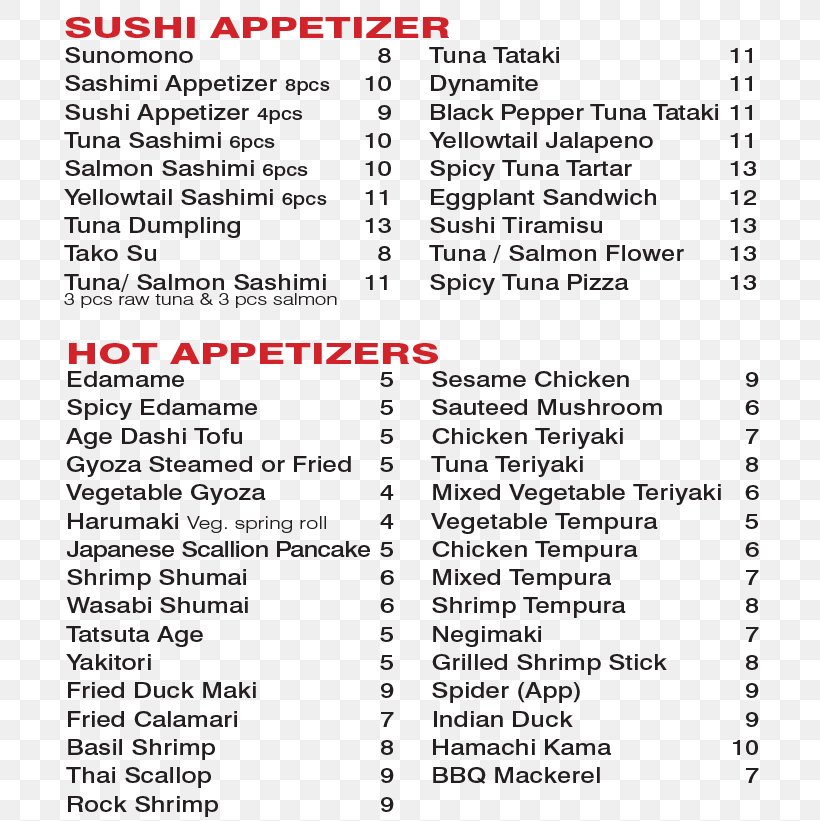 Ku Mo Sushi Document Line Menu, PNG, 750x821px, Document, Area, Belleville, Menu, Paper Download Free