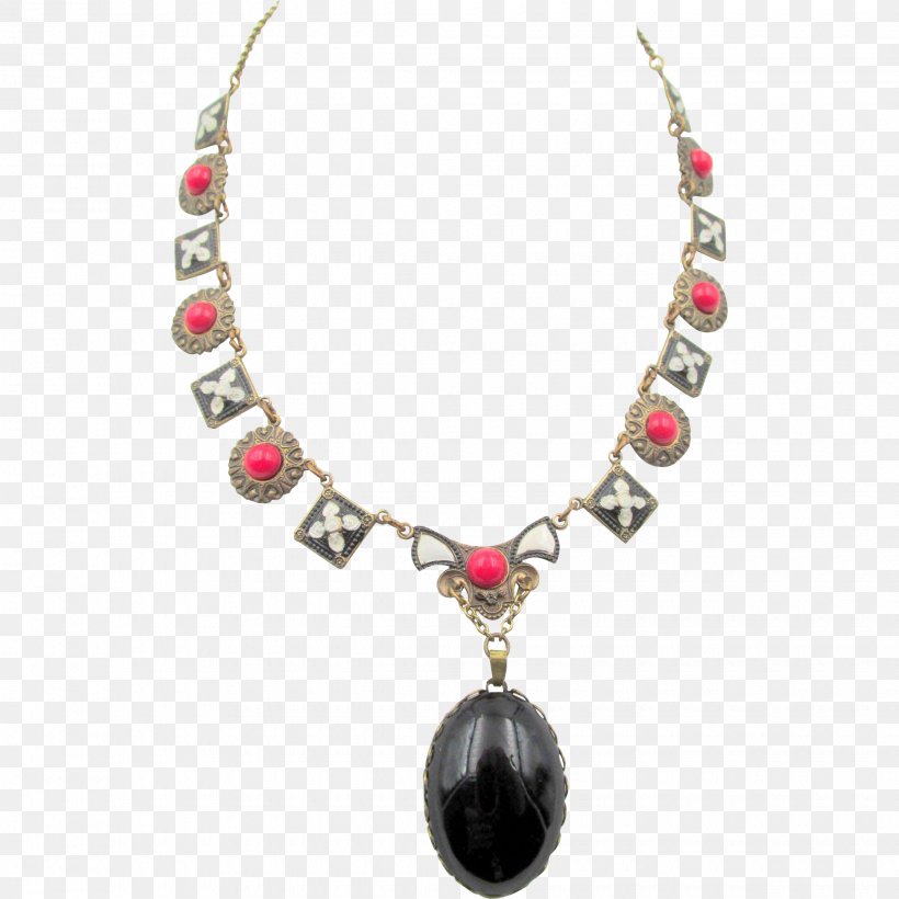Necklace Art Deco Jewellery Ruby Lane, PNG, 2040x2040px, Necklace, Art, Art Deco, Bead, Body Jewelry Download Free