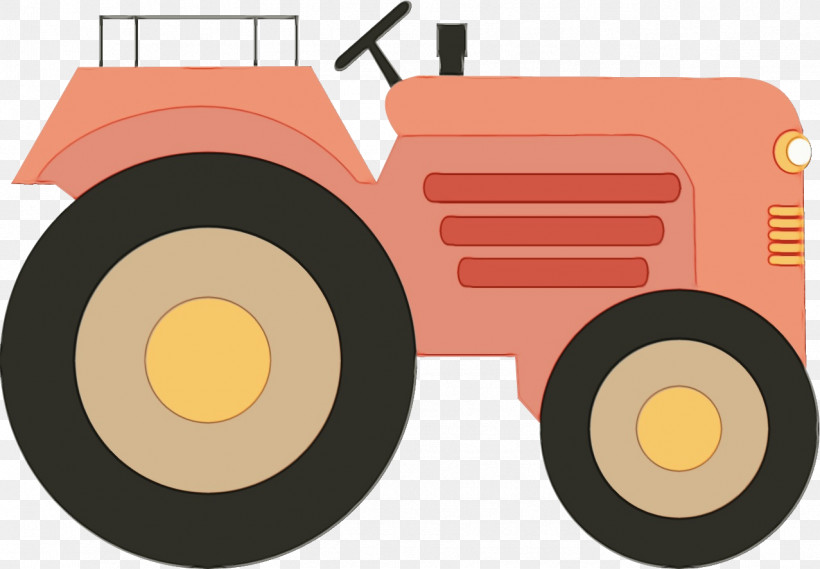 Tractor Vehicle Rolling Wheel, PNG, 1277x887px, Watercolor, Paint, Rolling, Tractor, Vehicle Download Free