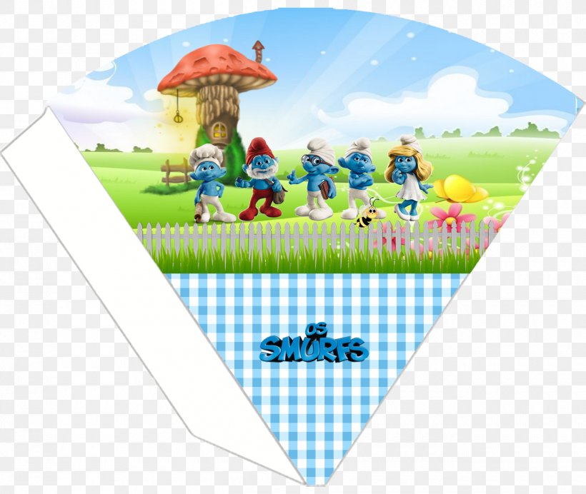 Birthday Card The Smurfs Party Convite, PNG, 1300x1098px, Birthday, Birthday Card, Centrepiece, Convite, Grass Download Free