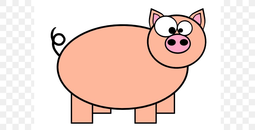 Domestic Pig Pig Roast Cartoon Clip Art, PNG, 600x420px, Domestic Pig, Animation, Artwork, Carnivoran, Cartoon Download Free