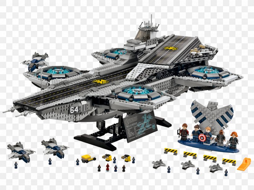 Lego Marvel Super Heroes Lego Marvel's Avengers Helicarrier S.H.I.E.L.D., PNG, 2000x1500px, Lego Marvel Super Heroes, Aircraft Carrier, Avengers Quinjet, Battlecruiser, Battleship Download Free