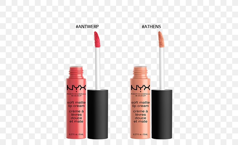 Lip Balm NYX Soft Matte Lip Cream NYX Cosmetics Lipstick, PNG, 500x500px, Lip Balm, Color, Cosmetics, Cream, Lip Download Free