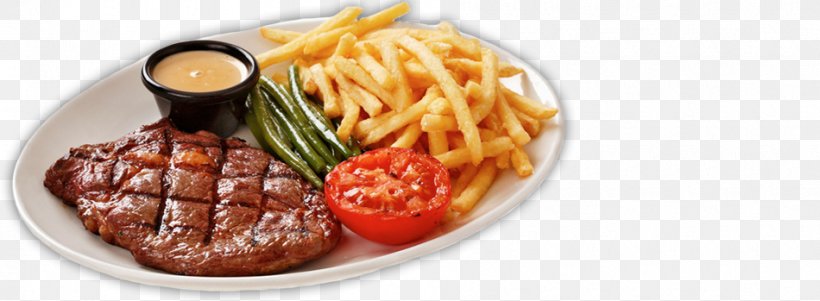 French Fries Steak Frites Full Breakfast Chophouse Restaurant Beefsteak, PNG, 950x349px, French Fries, American Food, Beefsteak, Chophouse Restaurant, Cuisine Download Free