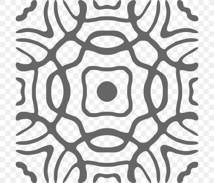 Kaleidoscope Simple Design Free For Commercial Use, PNG, 700x700px, Watercolor Painting, Area, Black, Black And White, Blue Download Free