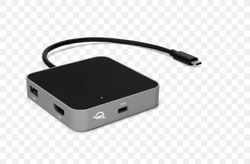 MacBook Pro Laptop Other World Computing USB-C, PNG, 900x590px, Macbook Pro, Ac Adapter, Adapter, Cable, Computer Download Free