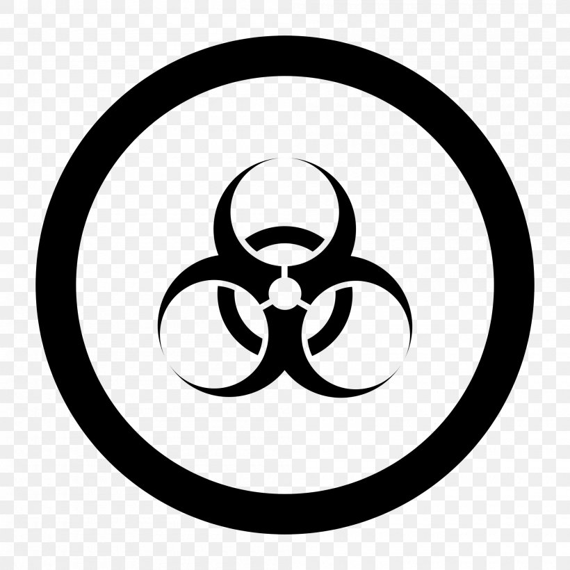 Workplace Hazardous Materials Information System Biological Hazard Dangerous Goods Combustibility And Flammability Symbol, PNG, 2000x2000px, Biological Hazard, Area, Black, Black And White, Chemical Substance Download Free