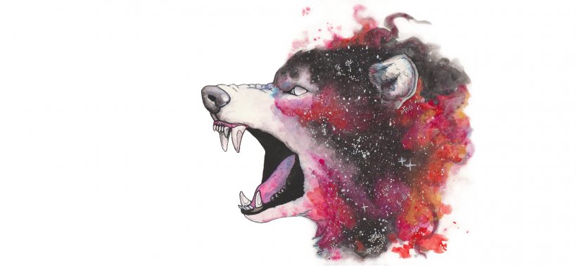 Gray Wolf Watercolor Painting Drawing Galaxy, PNG, 1560x721px, Gray Wolf, Animal, Art, Canvas Print, Drawing Download Free